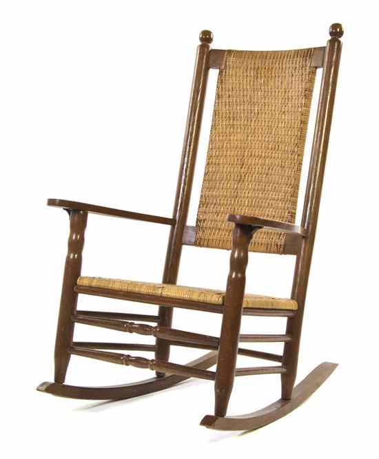 Appraisal: An American Oak Rocking Chair P and P Chair Company