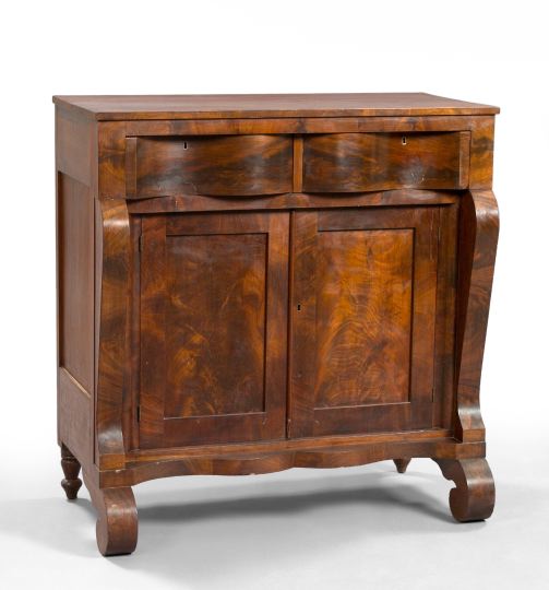 Appraisal: American Late Classical Mahogany and Cherry Sideboard second quarter th