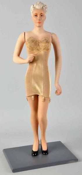 Appraisal: Hard Rubber Miniature Mannequin s Original garment Restored right arm