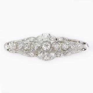 Appraisal: Art Deco Approx Carat Old European Cut Diamond and Platinum