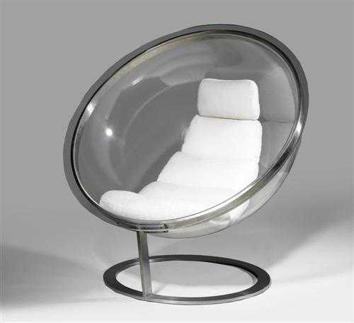 Appraisal: Design- Sessel Plexiglas CHRISTIAN DANINOS - FAUTEUIL BULLE France design