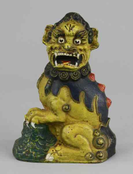 Appraisal: FOO DOG DOORSTOP Full figure depicts Chinese Foo dog in