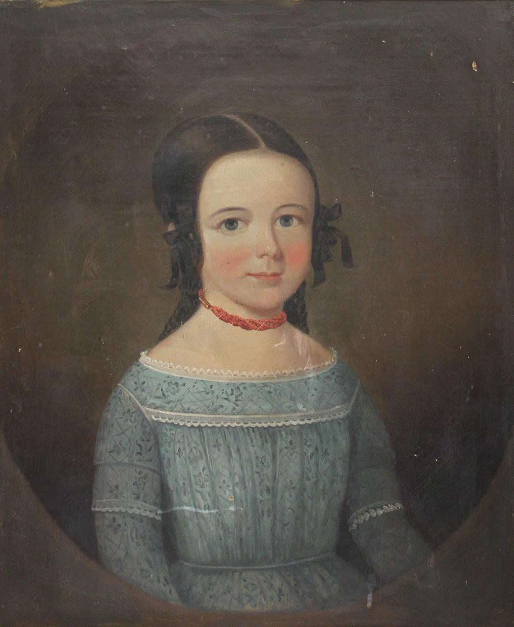 Appraisal: AMERICAN SCHOOL MID- TH CENTURY PORTRAIT OF HELEN LANGDON MERRELL