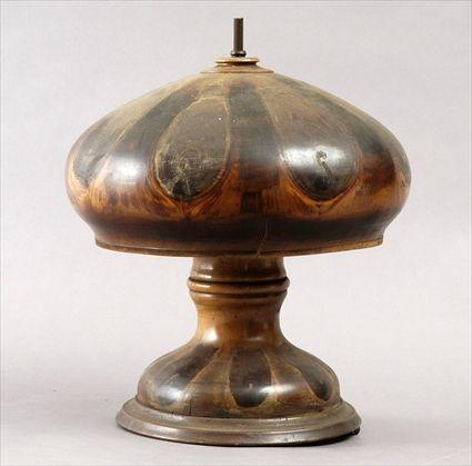 Appraisal: Early th-Century Turned Wood Table Lamp in