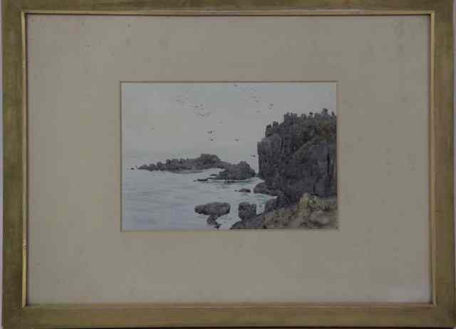 Appraisal: Robert Winchester FraserCOASTAL LANDSCAPE WITH CLIFFSsigned R W Fraser lower