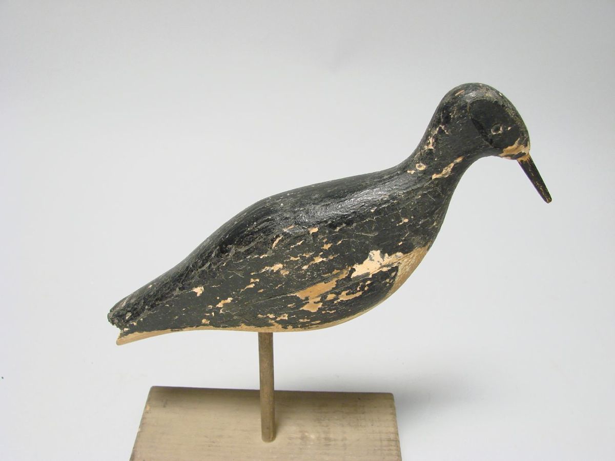 Appraisal: YELLOWLEGS DECOY Known as a Lumberyard bird Old in-use repaint