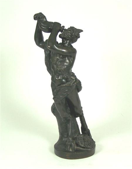 Appraisal: A pair of late th century School bronzes of Pan