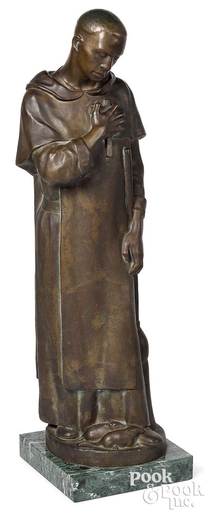 Appraisal: Thomas McGlynn patinated bronze Fr Thomas McGlynn Dominican - patinated