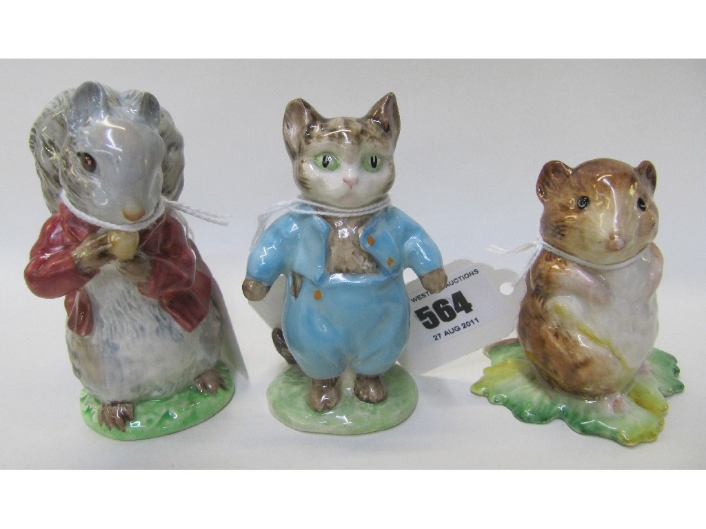 Appraisal: Three Beswick Gold Backstamp Beatrix Potter figures including Timmy Willie