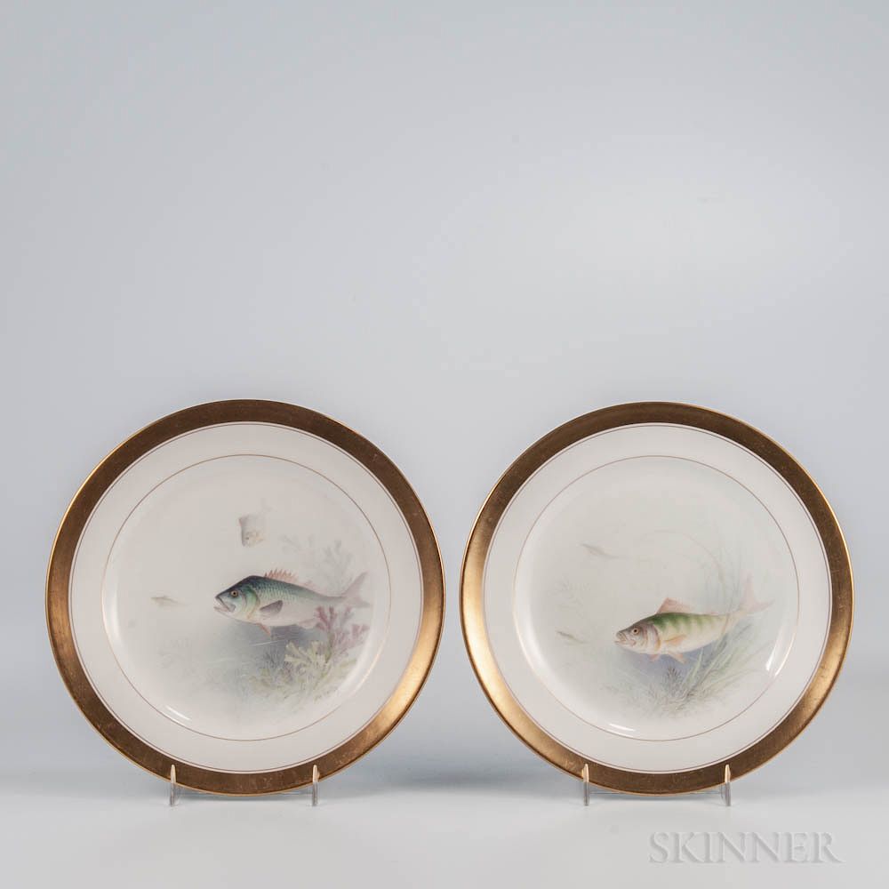 Appraisal: Set of Twelve Lenox China Fish Plates Set of Twelve