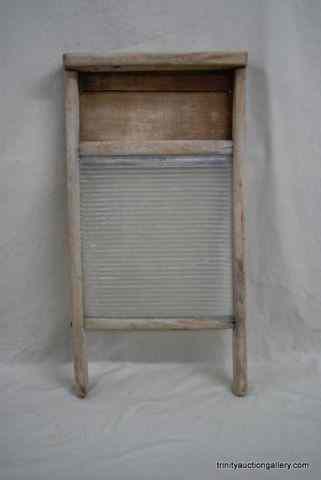 Appraisal: Antique Primitive Glass Wash BoardThis is a very nice very