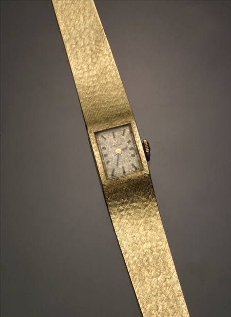 Appraisal: Lady's -Karat Yellow-Gold -Jewel Manual-Wind Wristwatch Omega Swiss Circa Having