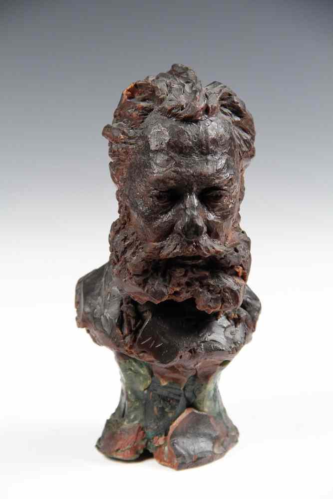 Appraisal: RED WAX MODELLO-BUST OF A GENTLEMAN- probably French th Century