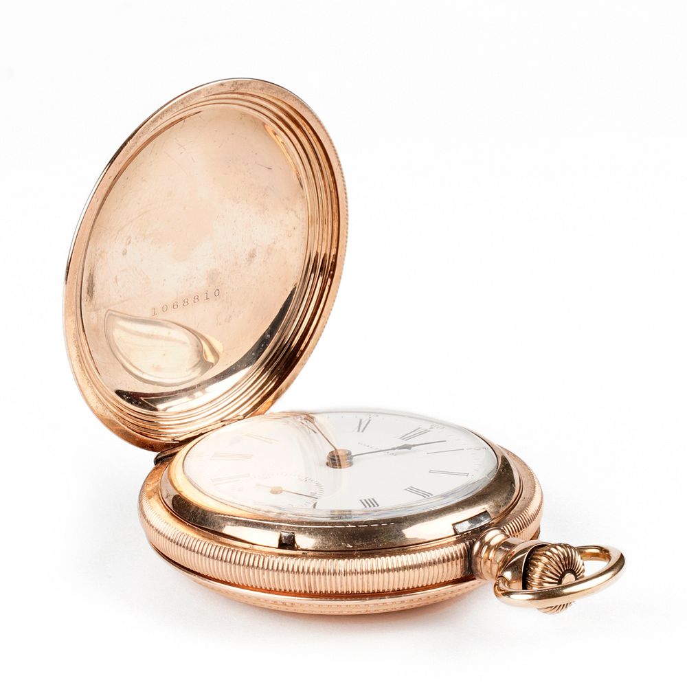 Appraisal: Waltham Gold-Filled Full Hunter Pocket Watch American Waltham Watch Co