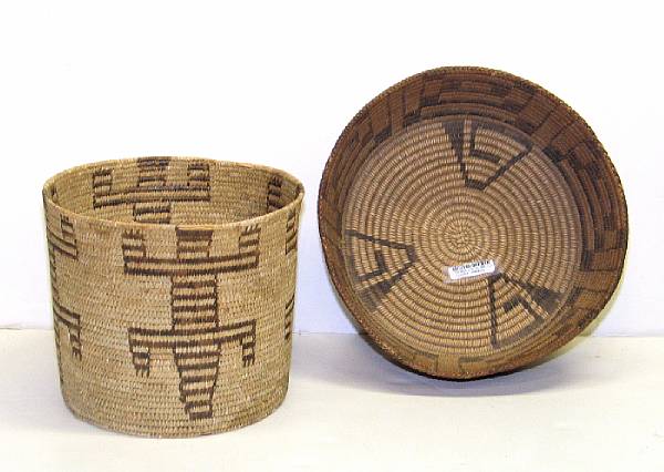 Appraisal: Two Southwest baskets Pima and Papago diameter and in