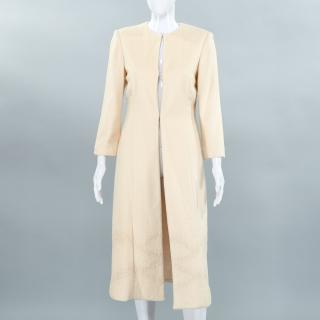 Appraisal: Maggie Norris Couture cream cashmere evening coat Maggie Norris Couture