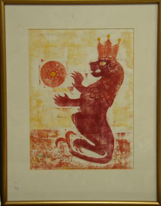 Appraisal: Thetis Blacker - British 'Sun Lion' signed and numbered mythograph