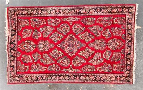 Appraisal: Sarouk rug Iran circa x Estimate - Slight wear