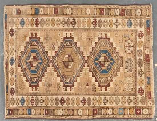 Appraisal: Antique Caucasian rug Caucasus circa x Estimate - Worn