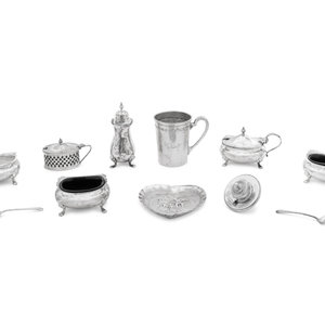 Appraisal: A Group of Various English Silver Articles includes an silver