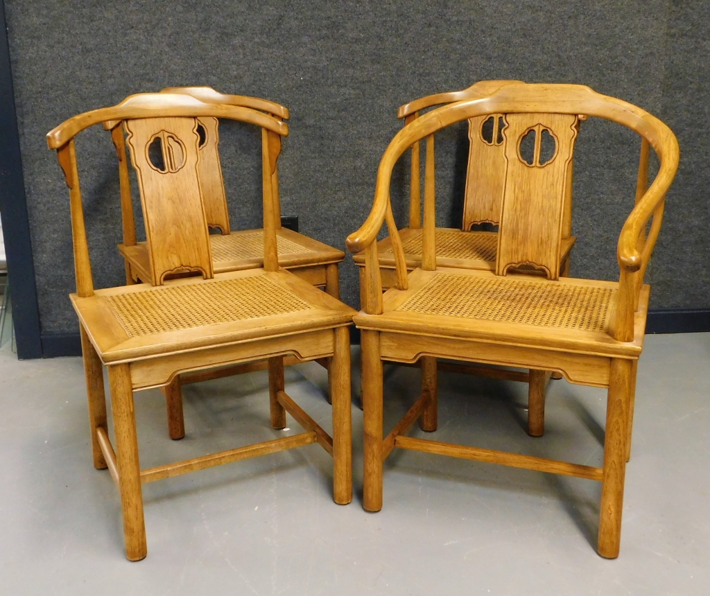 Appraisal: PC AMERICAN HENREDON ASIATIC CHAIRS United States Early th CenturyIncludes