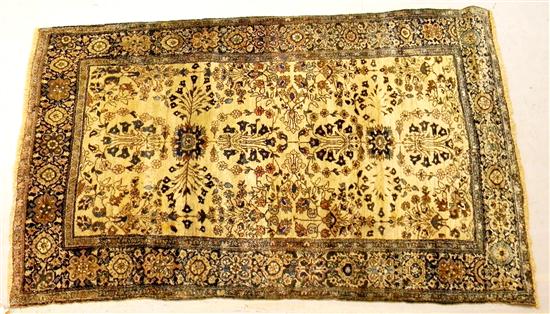 Appraisal: Antique Persian Sarouk ' x ' '' overall floral pattern