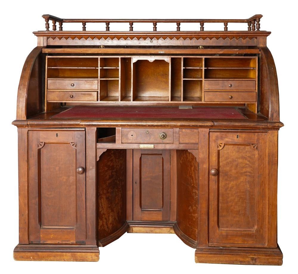 Appraisal: WOOTON'S ROTARY DESKwith Wooton plaque Provenance with letters and correspondence