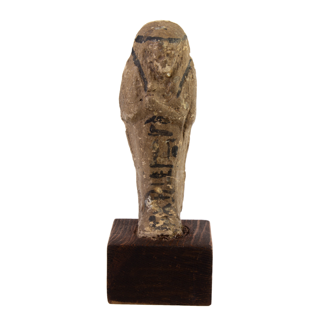 Appraisal: EGYPTIAN POLYCHROME CERAMIC FIGURE OF USHABTI Egyptian polychrome ceramic figure