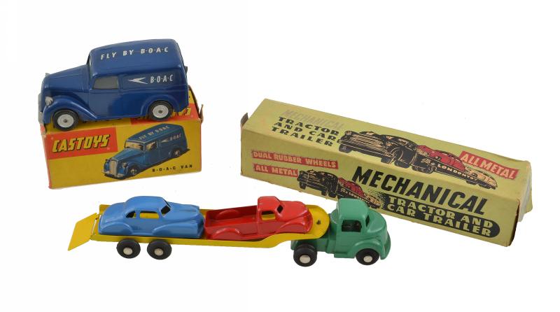 Appraisal: METTOY CASTOYS B O A C VAN AND LONDONTOY MECHANICAL