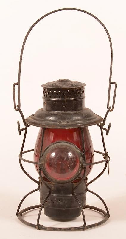 Appraisal: Adlake Reliable PRR Red shade Railroad Lantern Adlake Reliable PRR