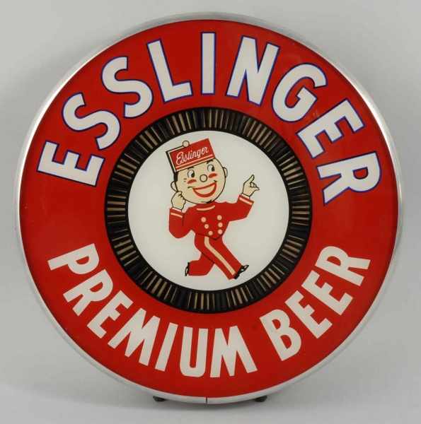 Appraisal: Rare Esslinger Premium Beer Light-Up Motion Sign Description Working Condition