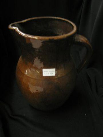 Appraisal: Stoneware Pottery Water Pitcher brown