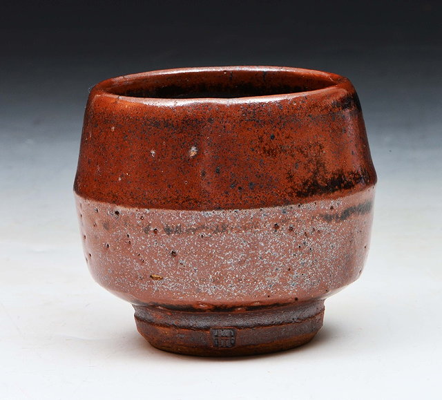 Appraisal: Henry Hammond British - Chawan tea bowl tenmoku glaze impressed