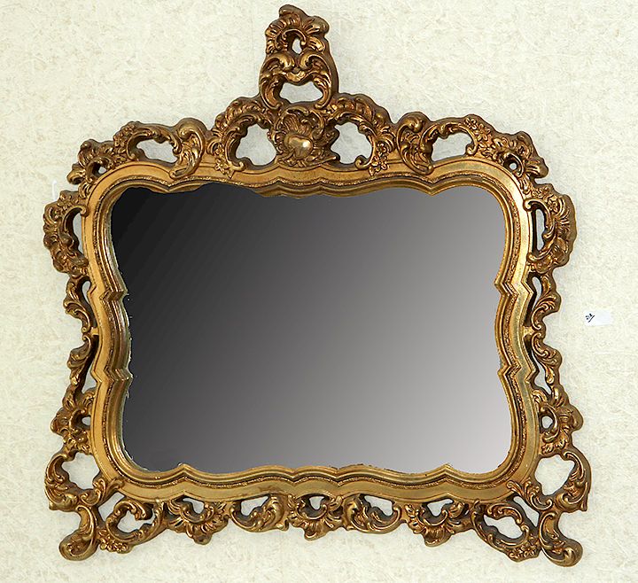 Appraisal: French Style Mirror A mid to late th century molded