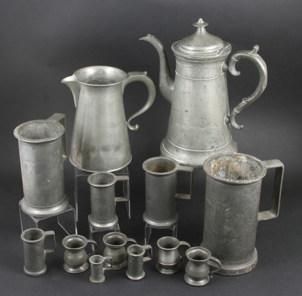 Appraisal: Collection of th and th Century English and American pewter