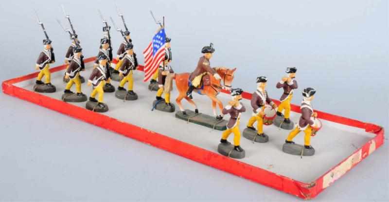 Appraisal: Elastolin American Revolutionary War Boxed Set Includes cm figures that