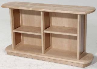 Appraisal: John Gernandt Custom Made Bookcase contrasting maple two section bookcase