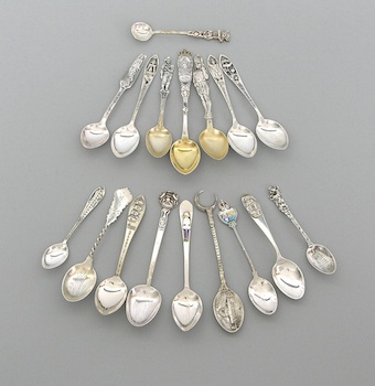 Appraisal: A Group of Sterling Silver Spoons Various Makers th Century