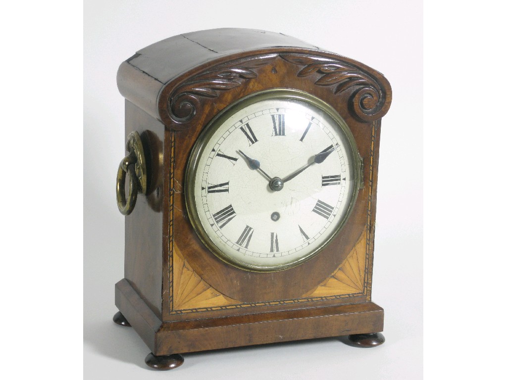 Appraisal: An early th Century Bracket Clock having circular enamel dial