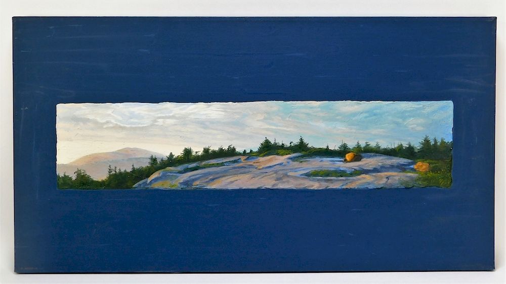 Appraisal: Conley Harris Twilight Mountain Landsacpe Painting Conley Harris New England