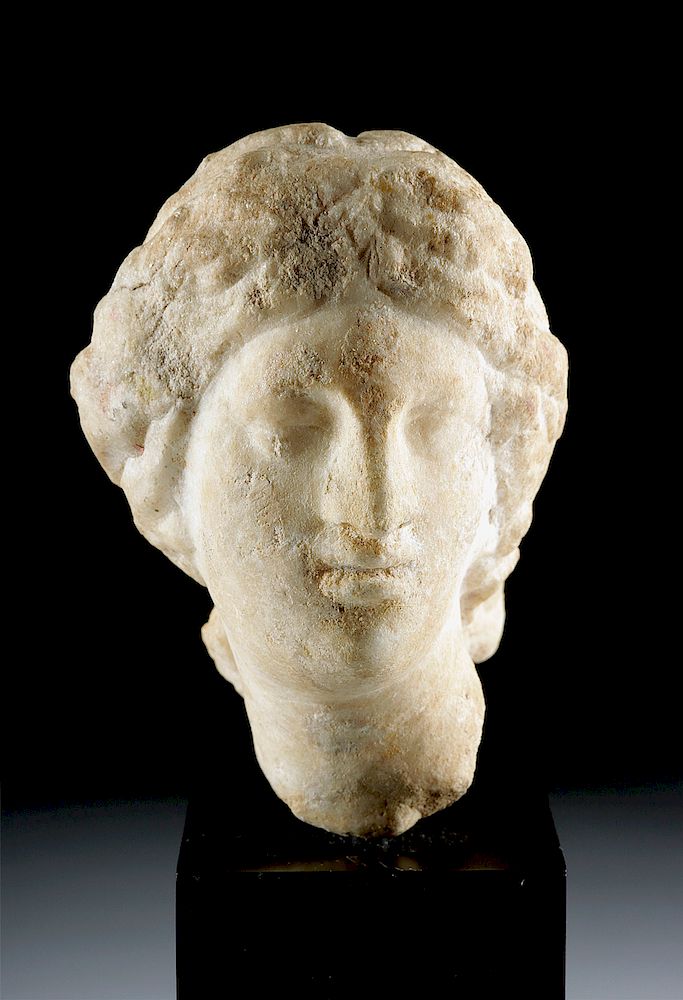 Appraisal: Greek Hellenistic Marble Female Head - Aphrodite Greece Hellenistic ca