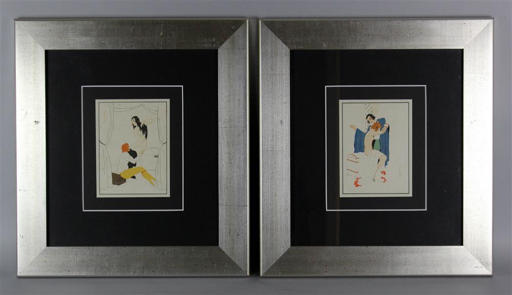 Appraisal: LUCIAN ZABEL GERMAN - FOUR ART DECO-STYLE PRINTS FROM THE