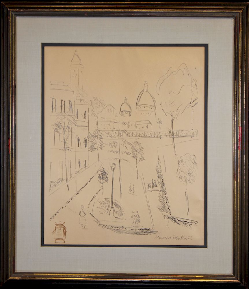 Appraisal: Maurice Utrillo French - Lithograph Maurice Utrillo French - Sacre