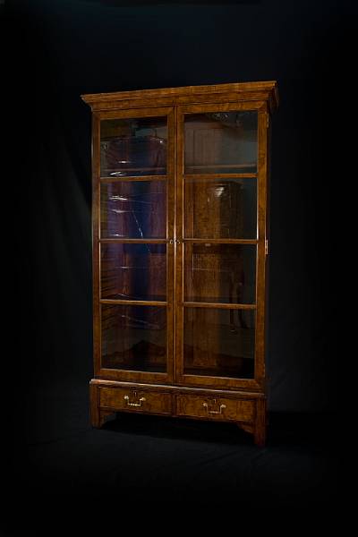 Appraisal: A George III style walnut bookcase height in width in