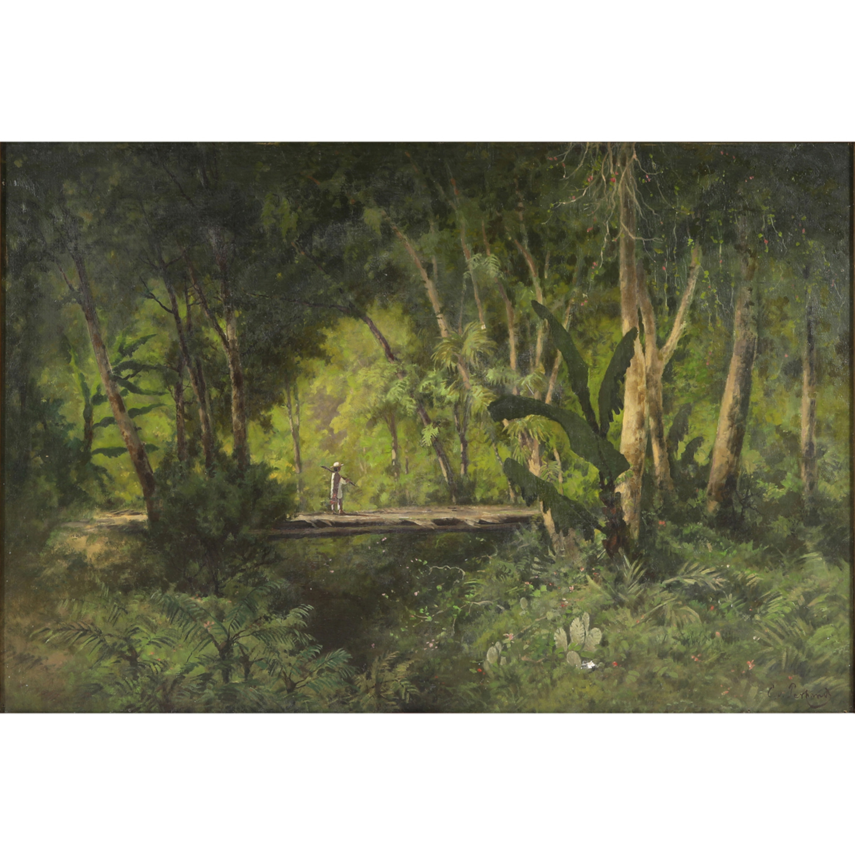 Appraisal: PAINTING CARL VON PERBANDT Carl Von Perbandt American - Tropics