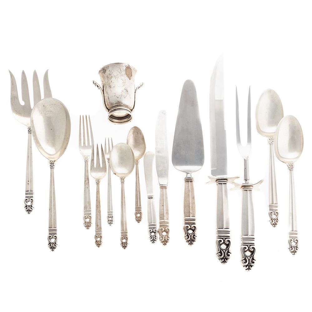 Appraisal: International Sterling Royal Danish Flatware Svc Including dinner knives dinner