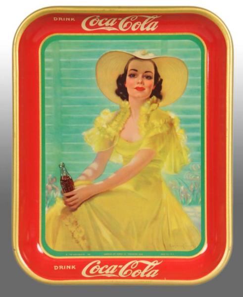 Appraisal: Tin Coca-Cola Serving Tray Description Beautiful example with only the