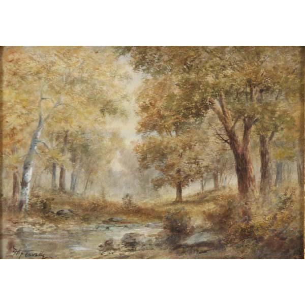 Appraisal: George H Flavelle Pennsylvania New York b Early Autumn Landscapewatercolor