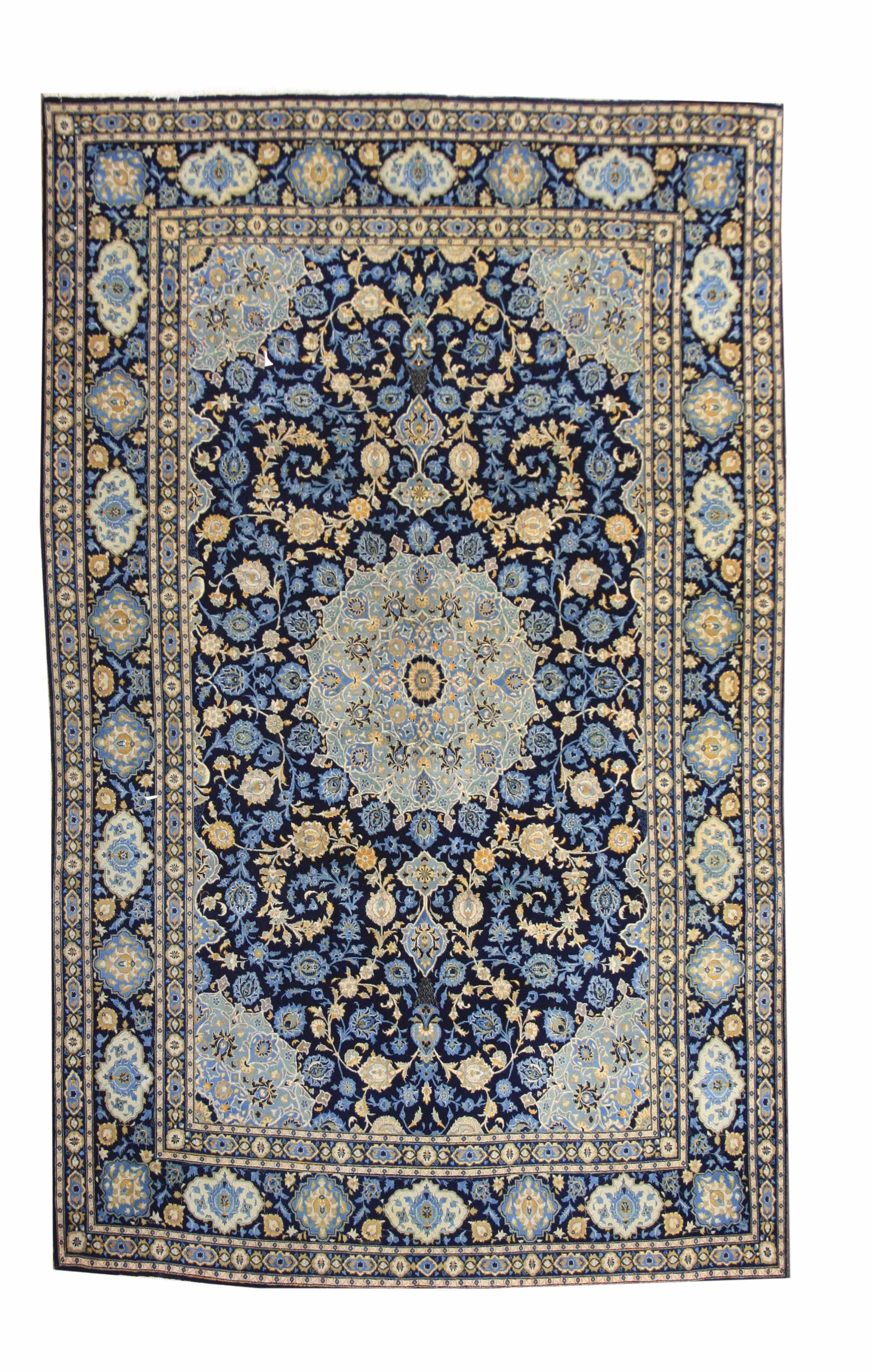 Appraisal: A Kashan rug size approximately ft in x ft