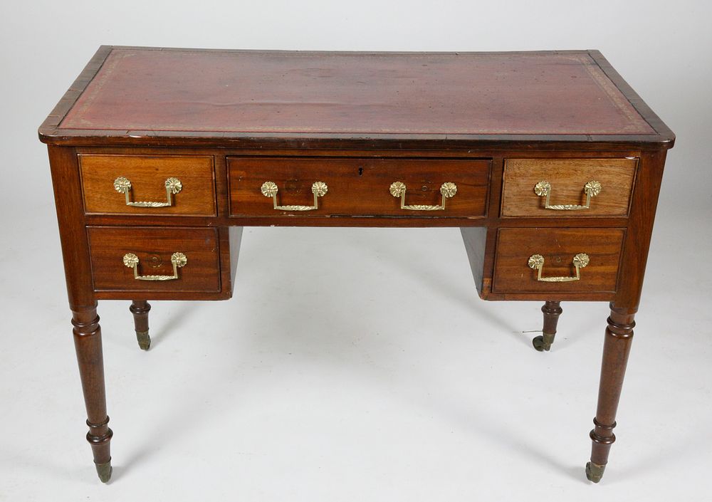 Appraisal: English Regency Mahogany Writing Desk English Regency Mahogany Writing Desk